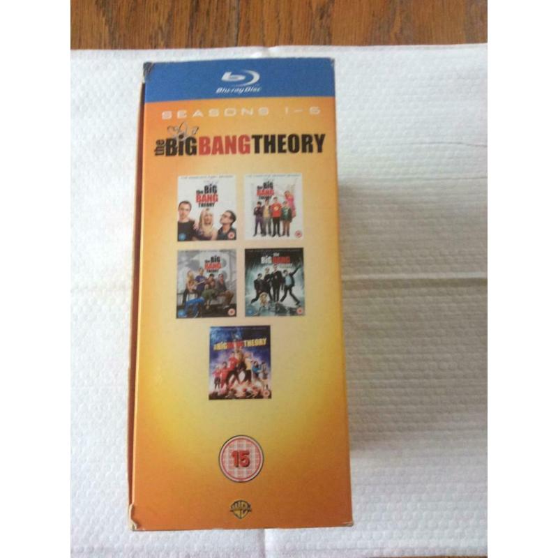 Big Bang theory. Season 1-5. Blu- ray