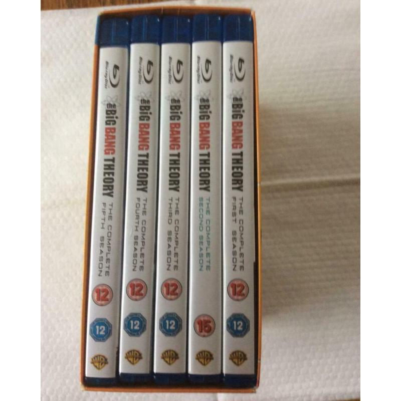 Big Bang theory. Season 1-5. Blu- ray