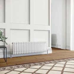 +SALE+ 300x1164mm 2 Column White Traditional Radiator