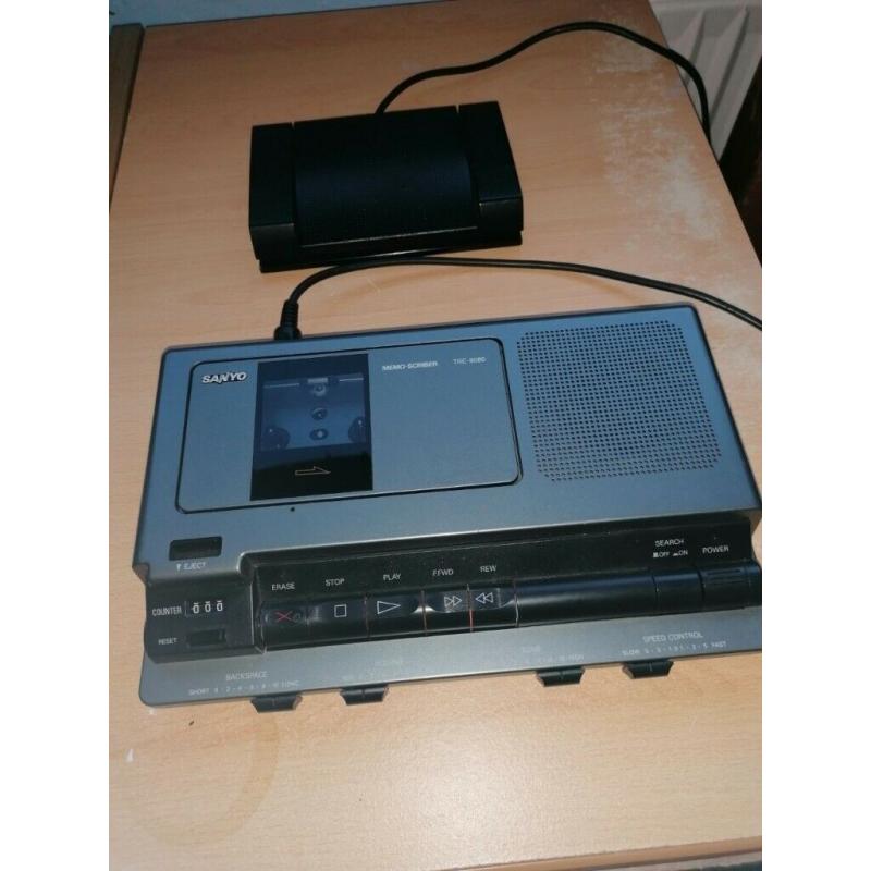 Dictation/ Memo Cassette with foot controls