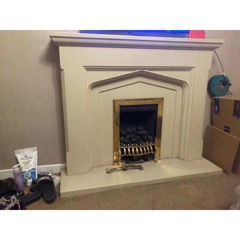 Gas Fire and surround