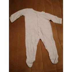 2 x Neutral Babygrow Sleepsuits 6-9 Months