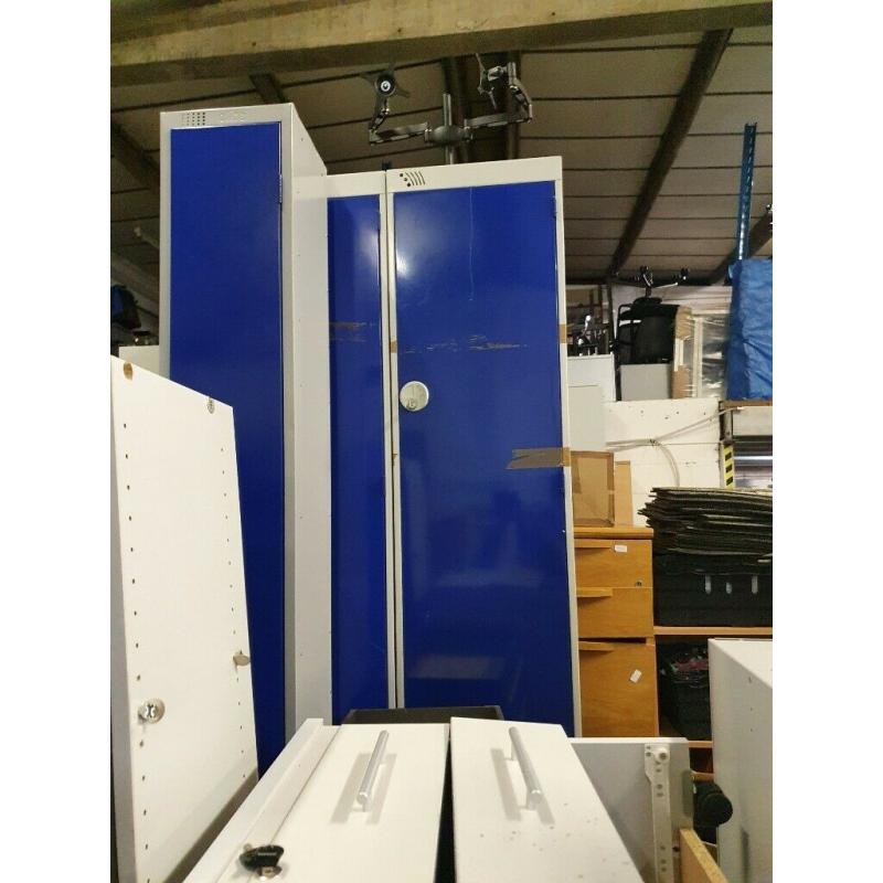 5 blue office/workers lockers ?99 each