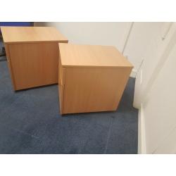 Wooden finish office drawer pedestals ?25 each NO OFFER