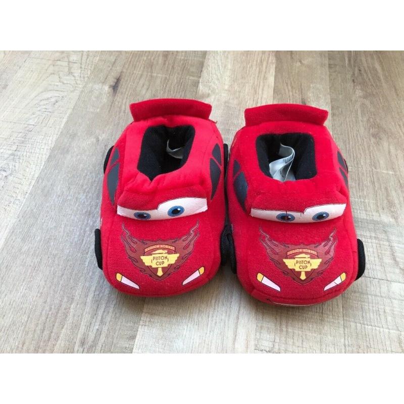 Kids Lightening McQueen Slippers - Size 7-8 Junior.