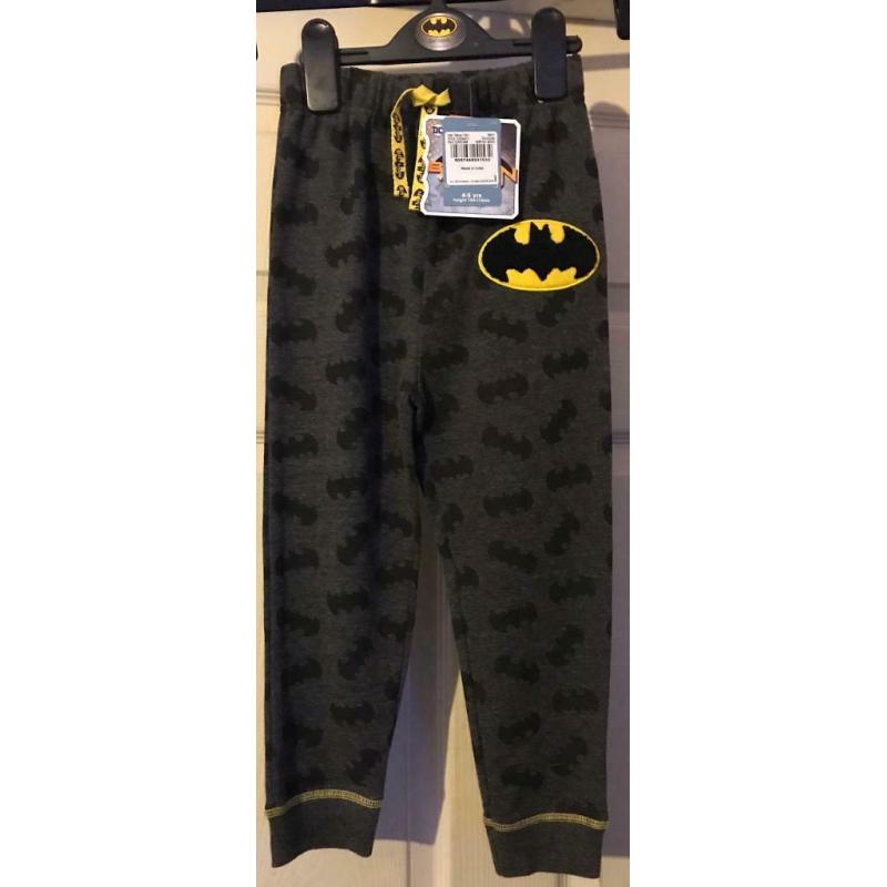 Bat man joggers new with tags 4-5 years