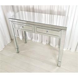 Dressing Table Glass Mirrored Vanity Table AMESBURY PREMIUM PLUS Console Desk