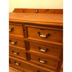 Solid Pine W?robe and chest of drawers