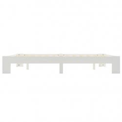 Bed Frame White Solid Pine Wood 180x200 cm 6FT Super King-283297