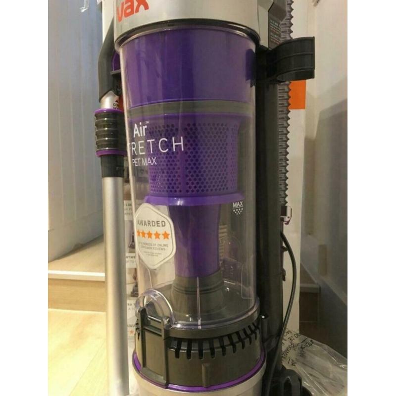 FREE DELIVERY VAX AIR STRETCH PET MAX BAGLESS UPRIGHT VACUUM CLEANER HOOVERS