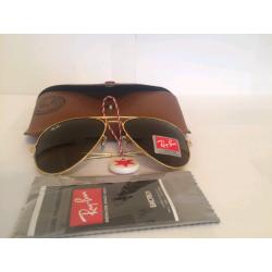 RayBan Aviator Sunglasses RB3025 (gold frame/brown lens)