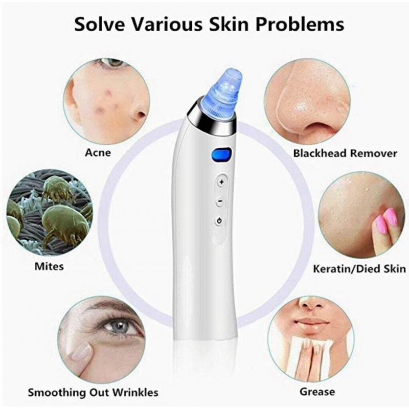 Blackhead Remover Vacuum Pore Cleaner Electric Acne Comedone Extractor Kit