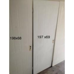 Huge collection (3) of internal doors in different styles & sizes.