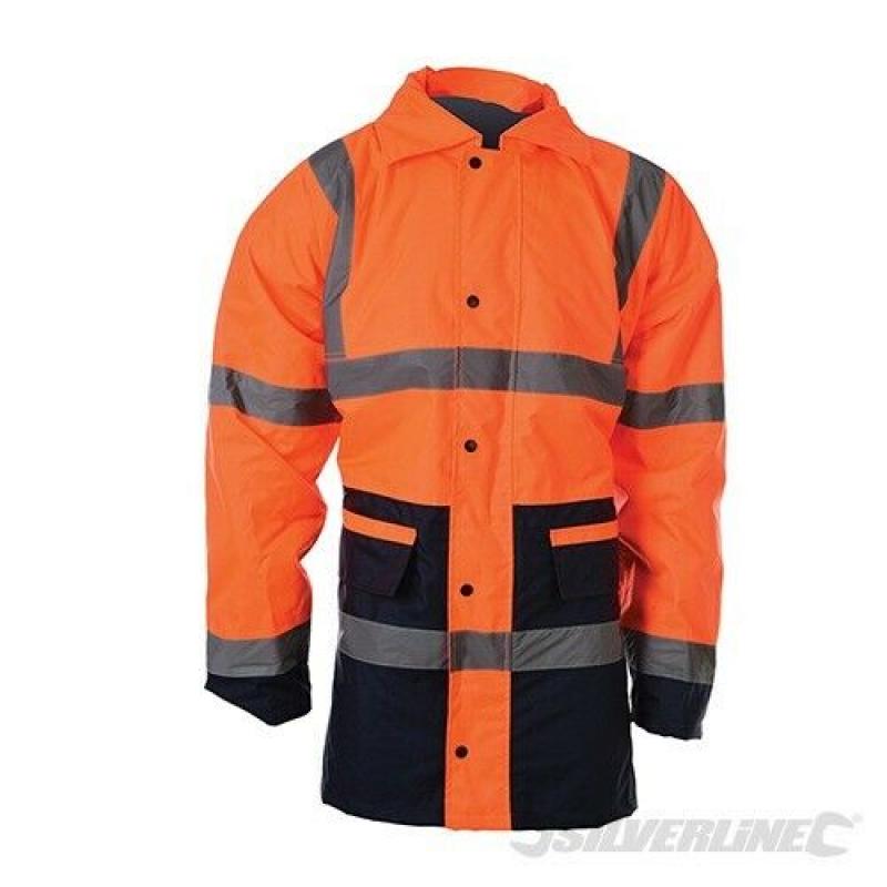 Silverline Hi-Vis 2-Tone Jacket Class 3 - Large/XLarge - BRAND NEW - L