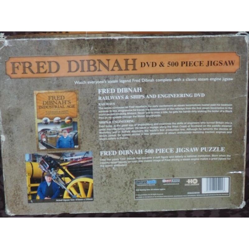 BRAND NEW PUZZLE and DVD of The Great FRED DIBNAH Never Been Opened or Used