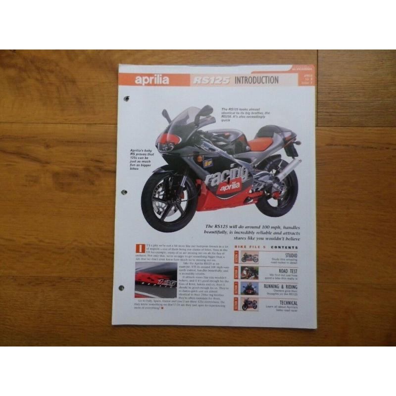 Aprilia RS125 Technical Manual