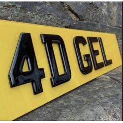 3D AND 4D NUMBER PLATES. SHOW PLATES. ROAD LEGAL PLATES