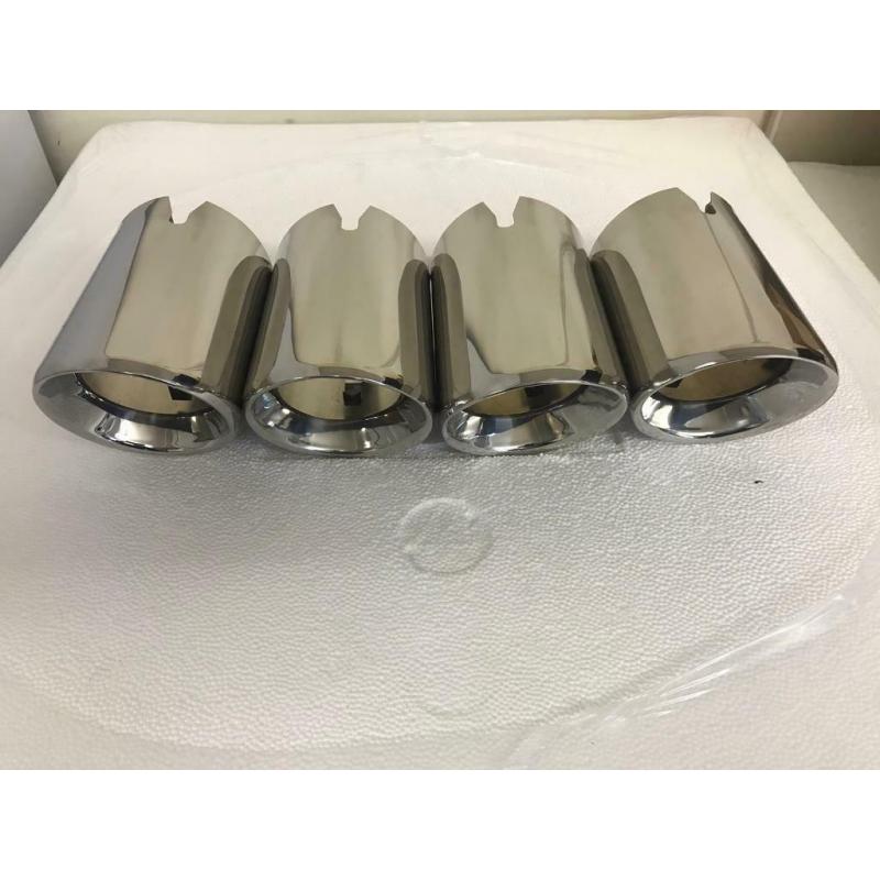 BMW M2 M3 M4 BMS style exhaust tips chrome