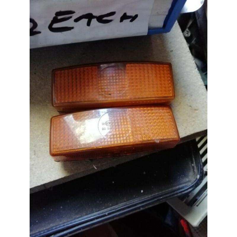 Caravan orange marker lights