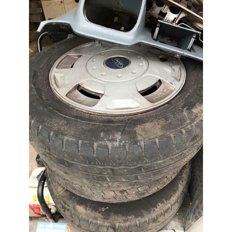 Ford transit wheels and tyres good tread x4wheels