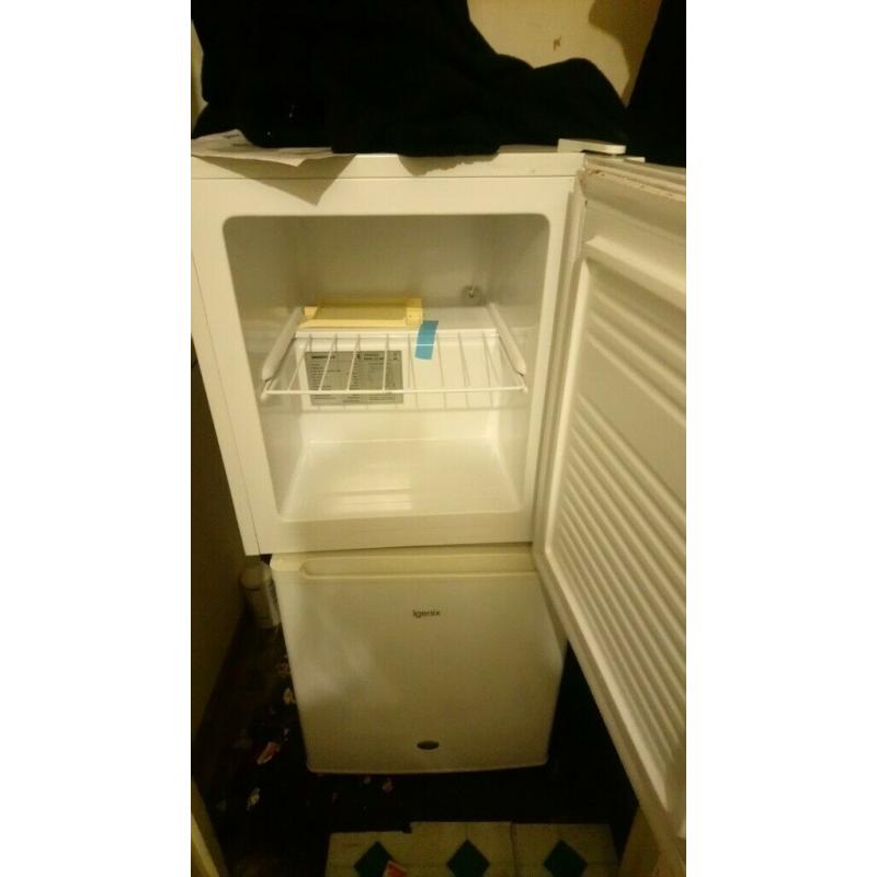 Small fridge and freezer