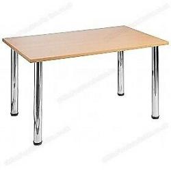 HOME-WORKERS - LIGHT OAK DESKS + CHAIRS - EXCELLENT VALUE