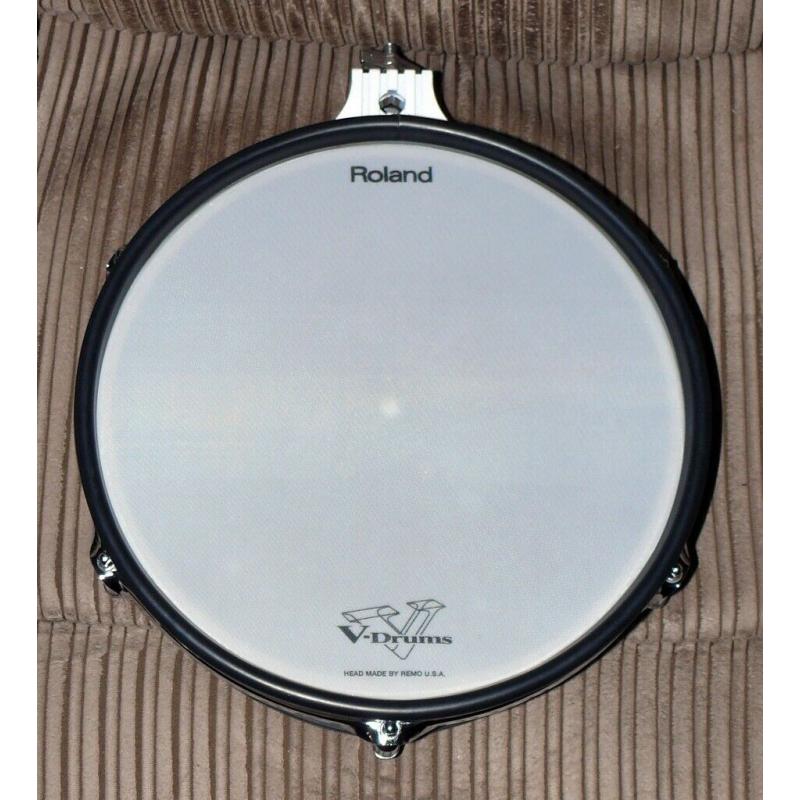 ROLAND PD-120 V DRUMS electronic mesh pad 12 inch in white dual zone CLEAN! nice THREE AVAILABLE!!