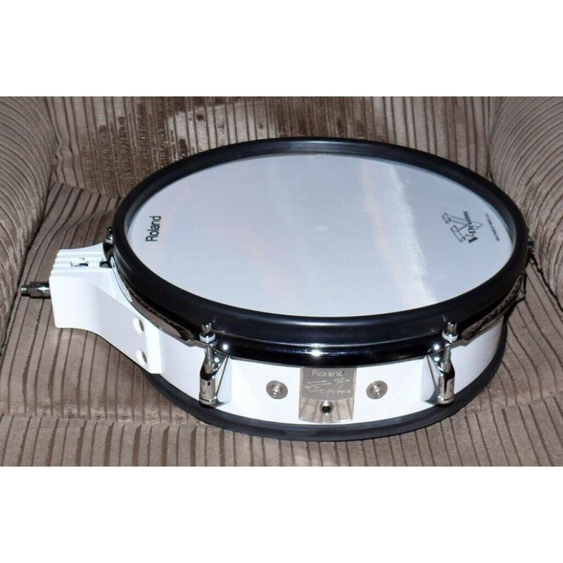 ROLAND PD-120 V DRUMS electronic mesh pad 12 inch in white dual zone CLEAN! nice THREE AVAILABLE!!