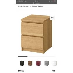 IKEA MALM drawers