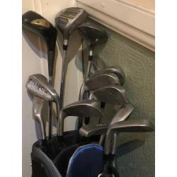 Professional Blue Longridge Golf Bag with stand &full set of right handed professional clubs