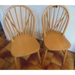 Two Stick Back Windsor Kitchen or Dining Chairs, ?45 for the pair