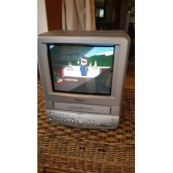 Tv with built in vhs video player