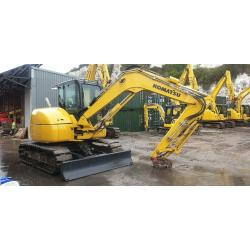 Year 2016 8 ton / tonne Komatsu PC80MR-3 midi excavator digger