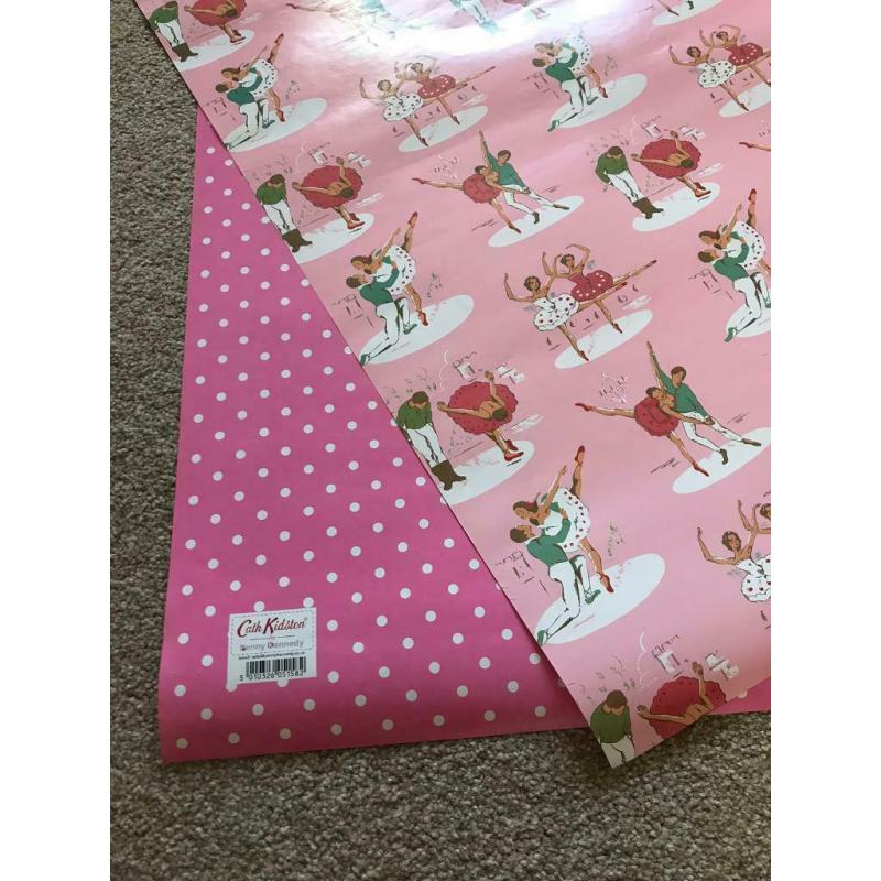 6 x Cath Kidston wrapping paper sheets, gift wrap