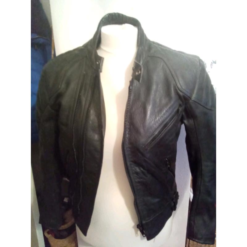 Biker leather jacket