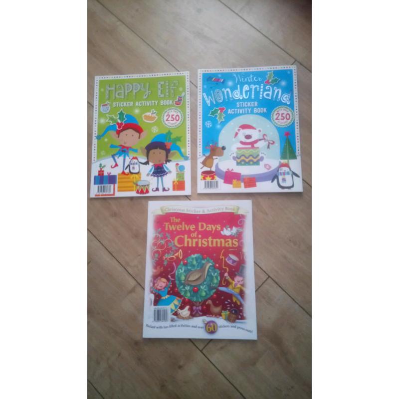 Xmas activity sticker books