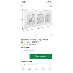 Odell Large Radiator Cover ?65. Real Bargains Clearance Outlet Leicest