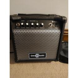 Bass guitar & amplifier