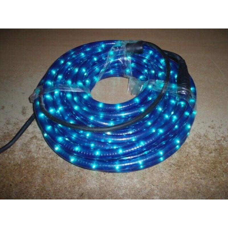 BLUE ROPELIGHT 8 metre length - STATIC BRIGHT COLOUR ONLY ?25