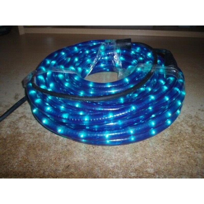 BLUE ROPELIGHT 8 metre length - STATIC BRIGHT COLOUR ONLY ?25