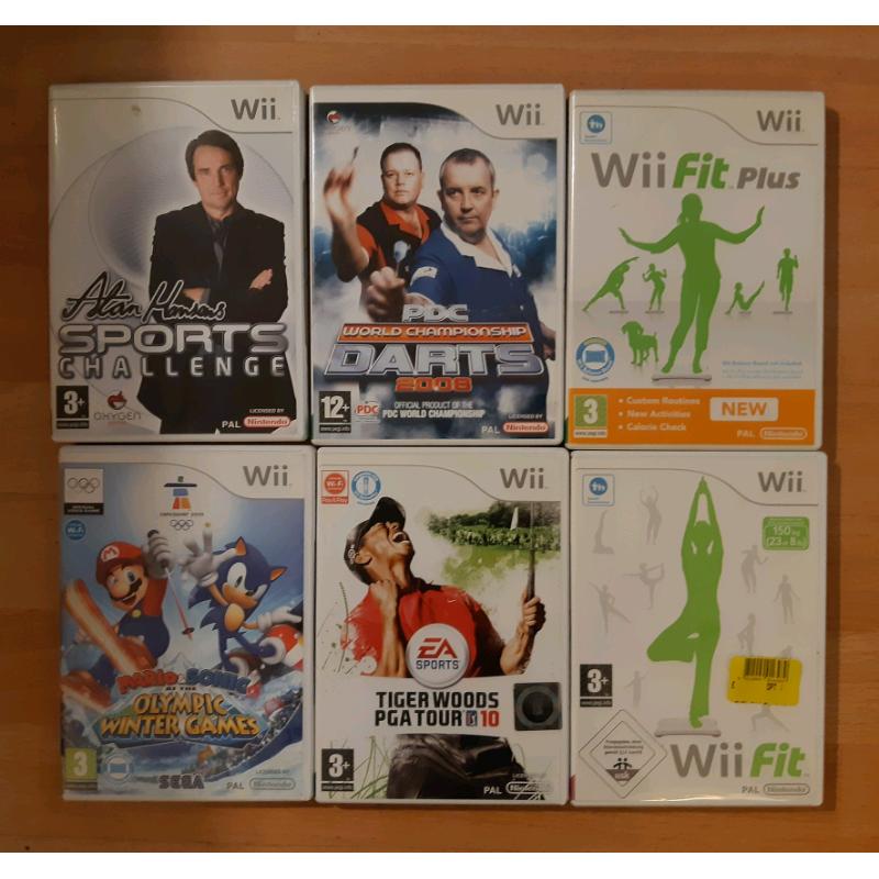 6 Wii sport games