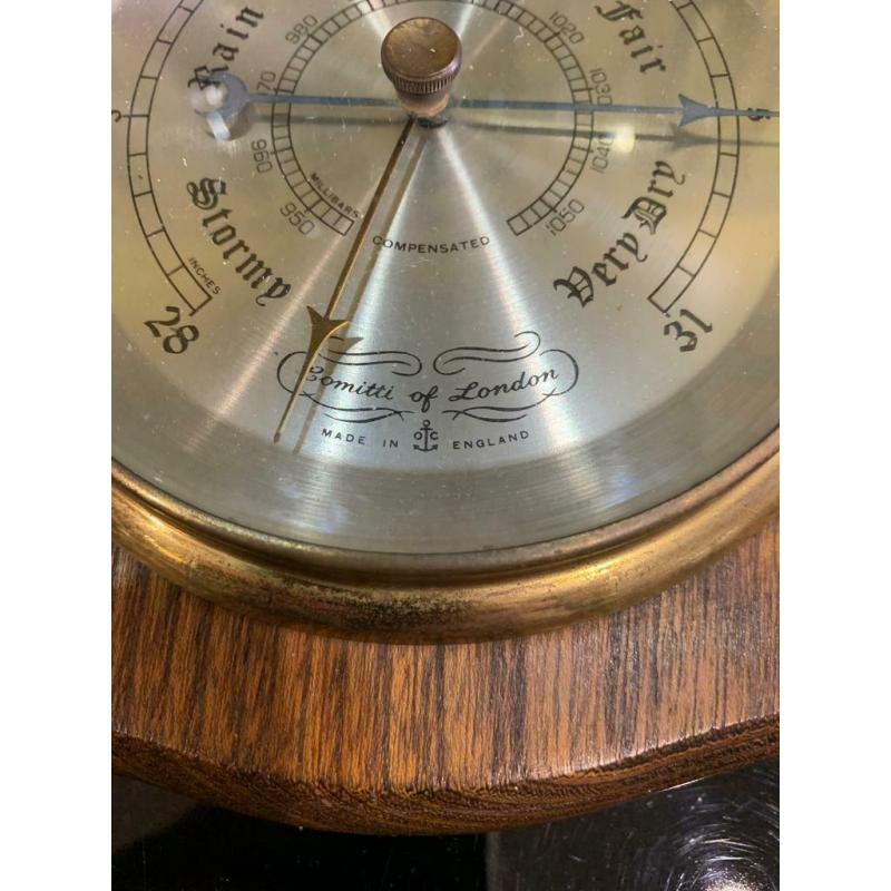 Vintage somitti made in London barometer