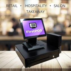 12 Inch Touchscreen EPOS POS Cash Register Till System for Retail, Hospitality, Takeaway and Salon