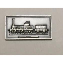 Limited edition collection of pewter ingots showing famous British Railway Engines