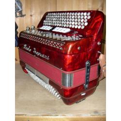 Paolo Soprani, 4 Voice Musette, C System, Chromatic Accordion. Online Lessons Available.