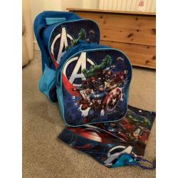 Boys avengers backpack set