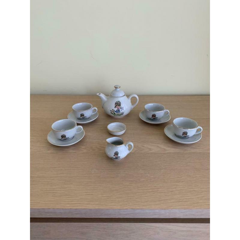 Children?s China tea set. Kids tea set. China tea set