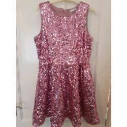 Pink Sequin Party Dress