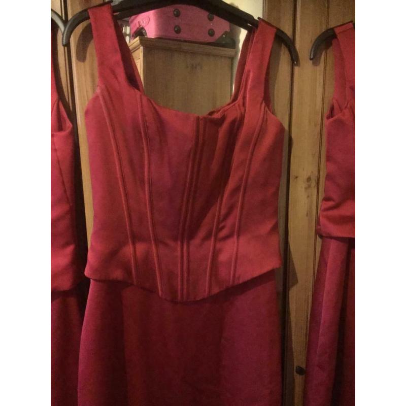 3 bridesmaid dresses great condition sizes 8,12,16