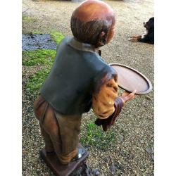 Vintage old man connoisseur waiter 3ft tall